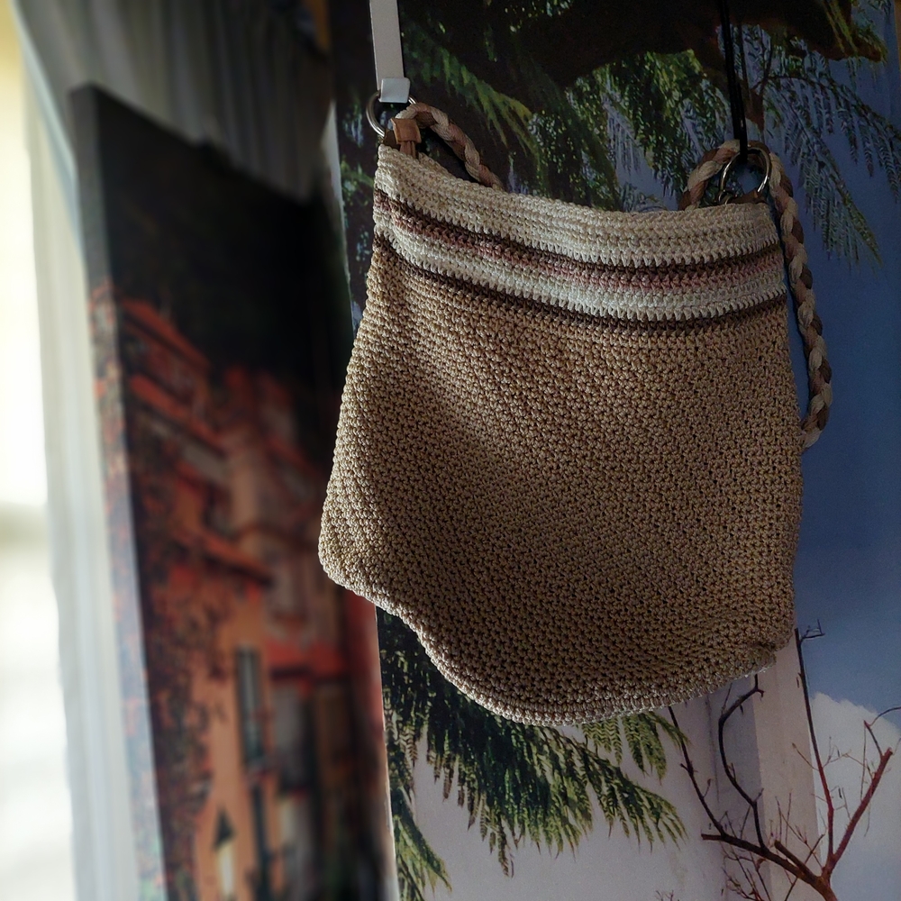 The Sak. Tan Crochet Shoulder Bag - Picture 2 of 5